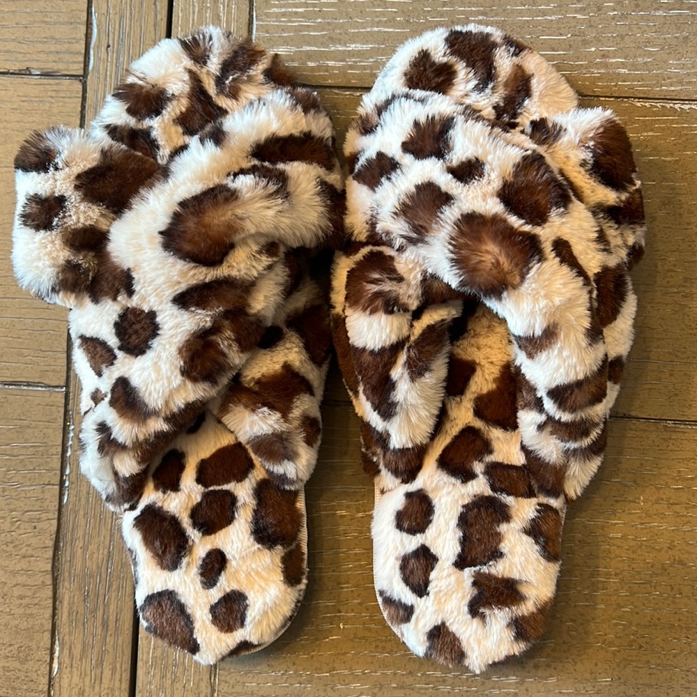 Dena Lives Fuzzy Slippers